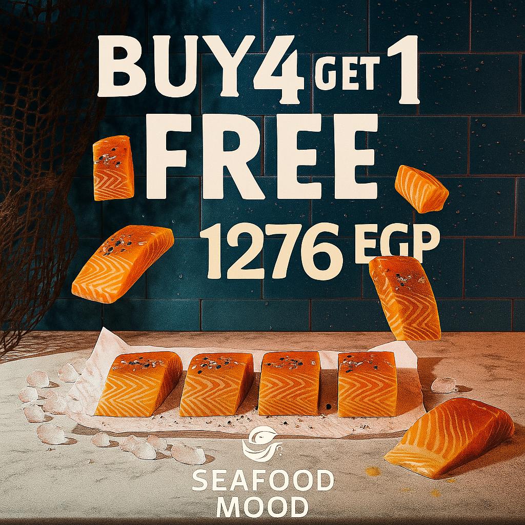 Buy 4 Salmon Portions, Get 1 Free