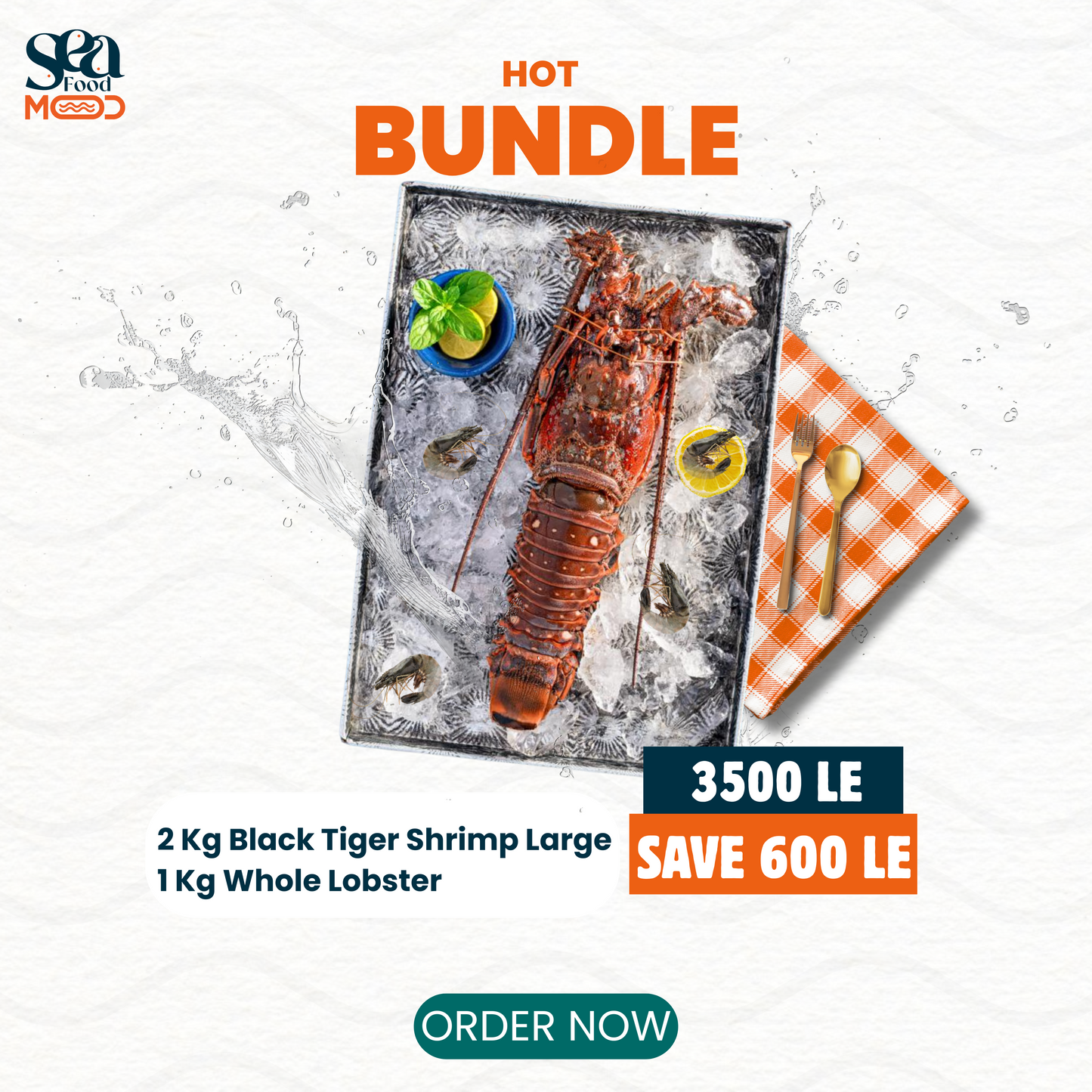 Hot Bundle - Black Tiger Shrimp & Whole Lobster