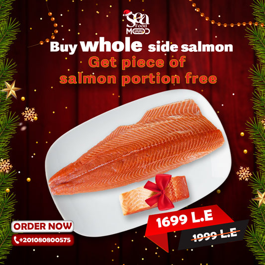 Whole Side Salmon - Get a Free Salmon Portion