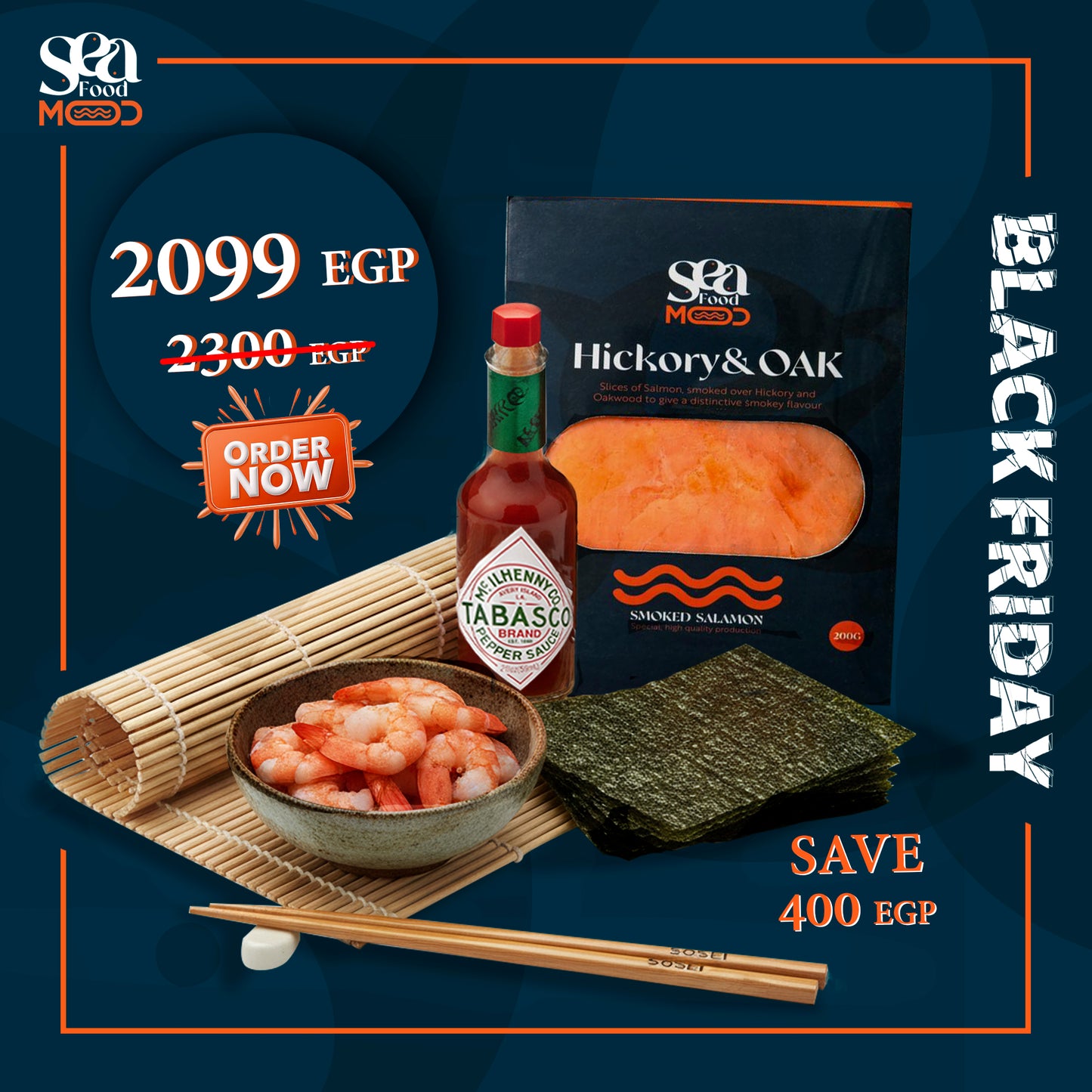 Smoked Salmon + Peeled Shrimp + Sushi Essentials - Black Friday Bundle