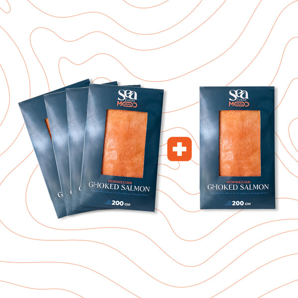 Premium Smoked Salmon Bundle – Buy 4 Get 1 Free (200g Each)