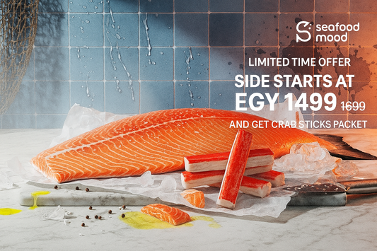 Whole Salmon Side, Get Crab Sticks Free